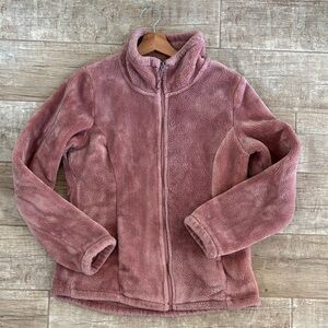32 Degrees Heat Pink Plush Faux Fur Full Zip Jacket Size S